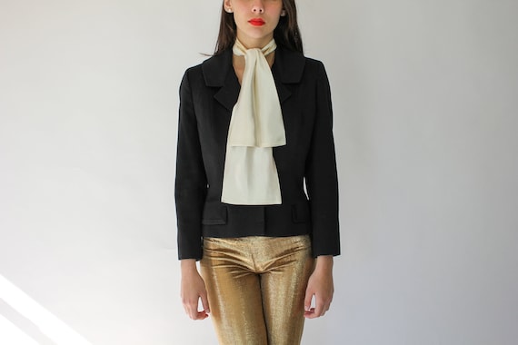 Vintage 40s I. Magnin Cropped Cashmere and Silk B… - image 1