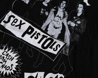 Vintage 90s Sex Pistols Cash From Chaos Single Stitch Portrait Tee