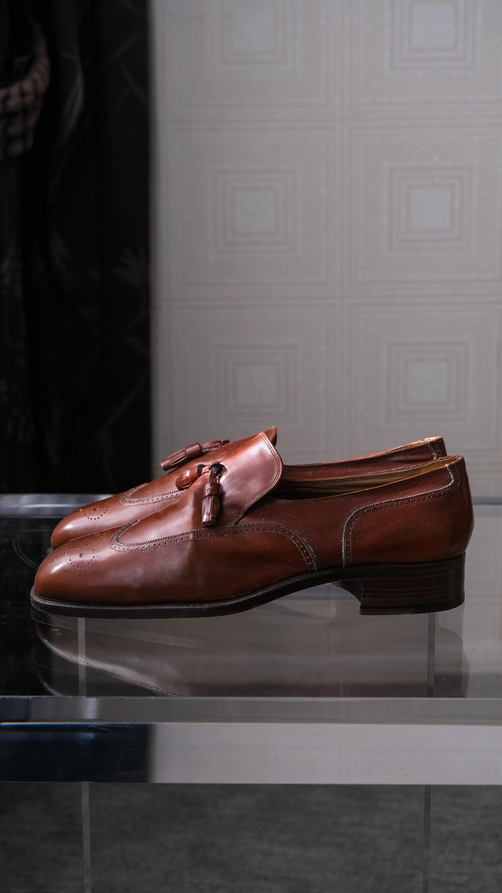 Vintage 60s BALLY of Switzerland Brixen Saddle Tassel Wingtip Slip