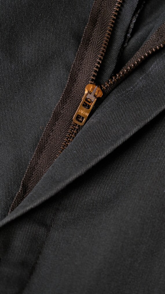 Vintage 80s DICKIES Dark Olive Green Workwear Pants W/ Talon Vintage 80s DICKIES Dark Olive Green Workwear Pants W/ Talon