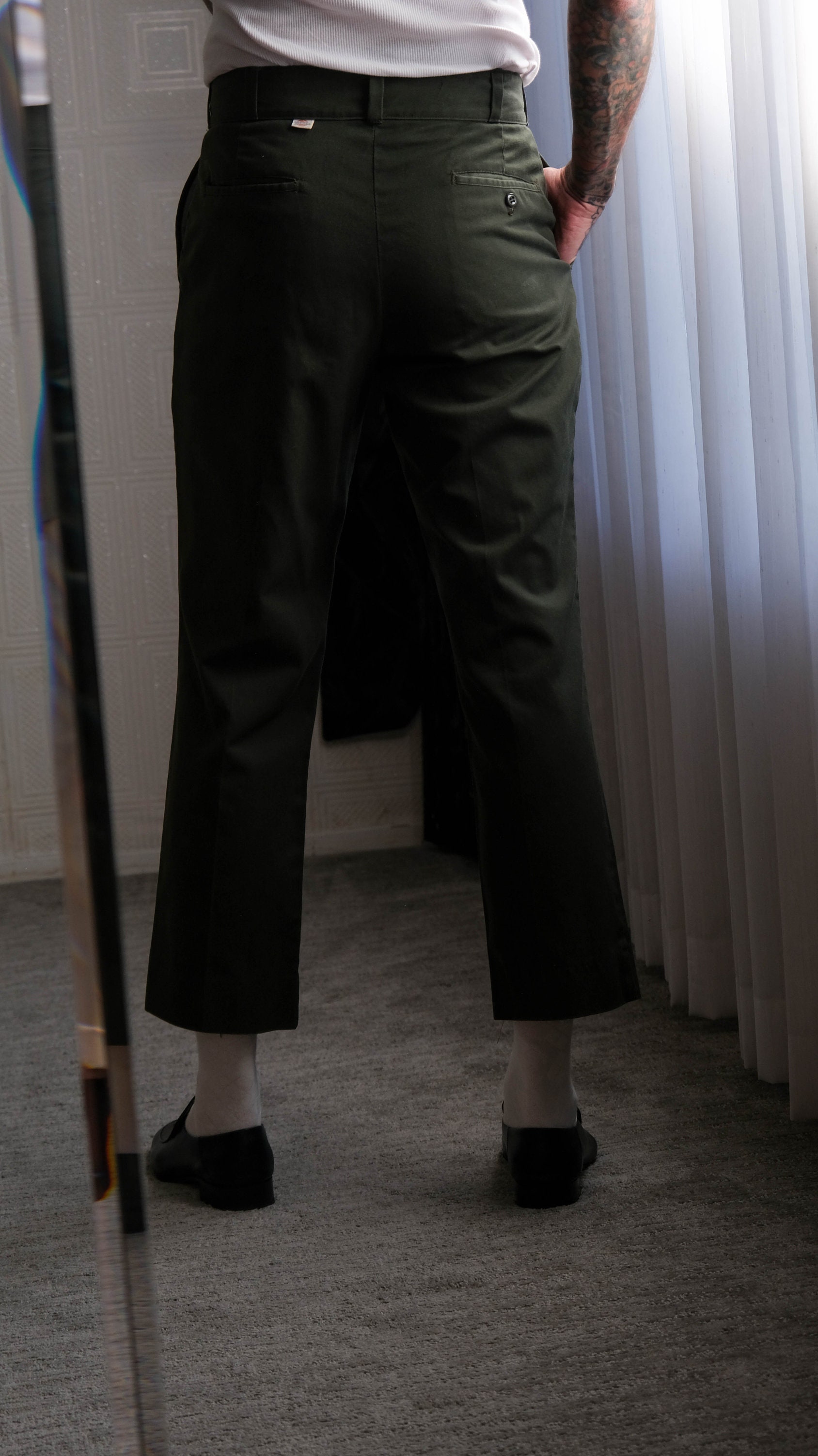 パンツ Dickies 90S 8740BK32x30 MADE IN HONDURA 古着 90s USA製 Dickies 874BK コットンツイル ワーク チノ