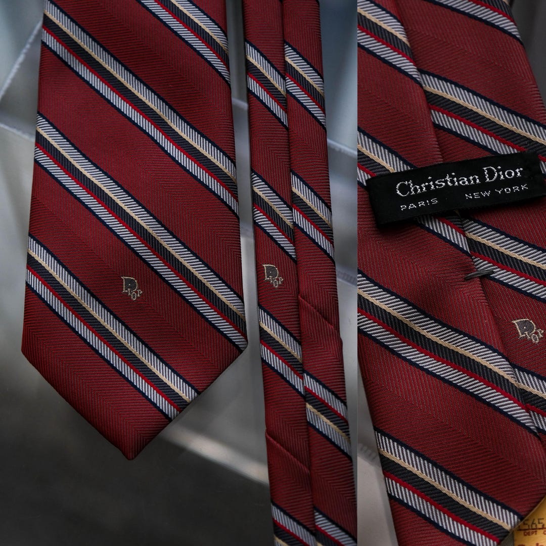 ✨美品✨クリスチャンディオール　オブリーク　定番色　バーガンディ　ネクタイ il_1080xN.7106230020_85pc.jpg