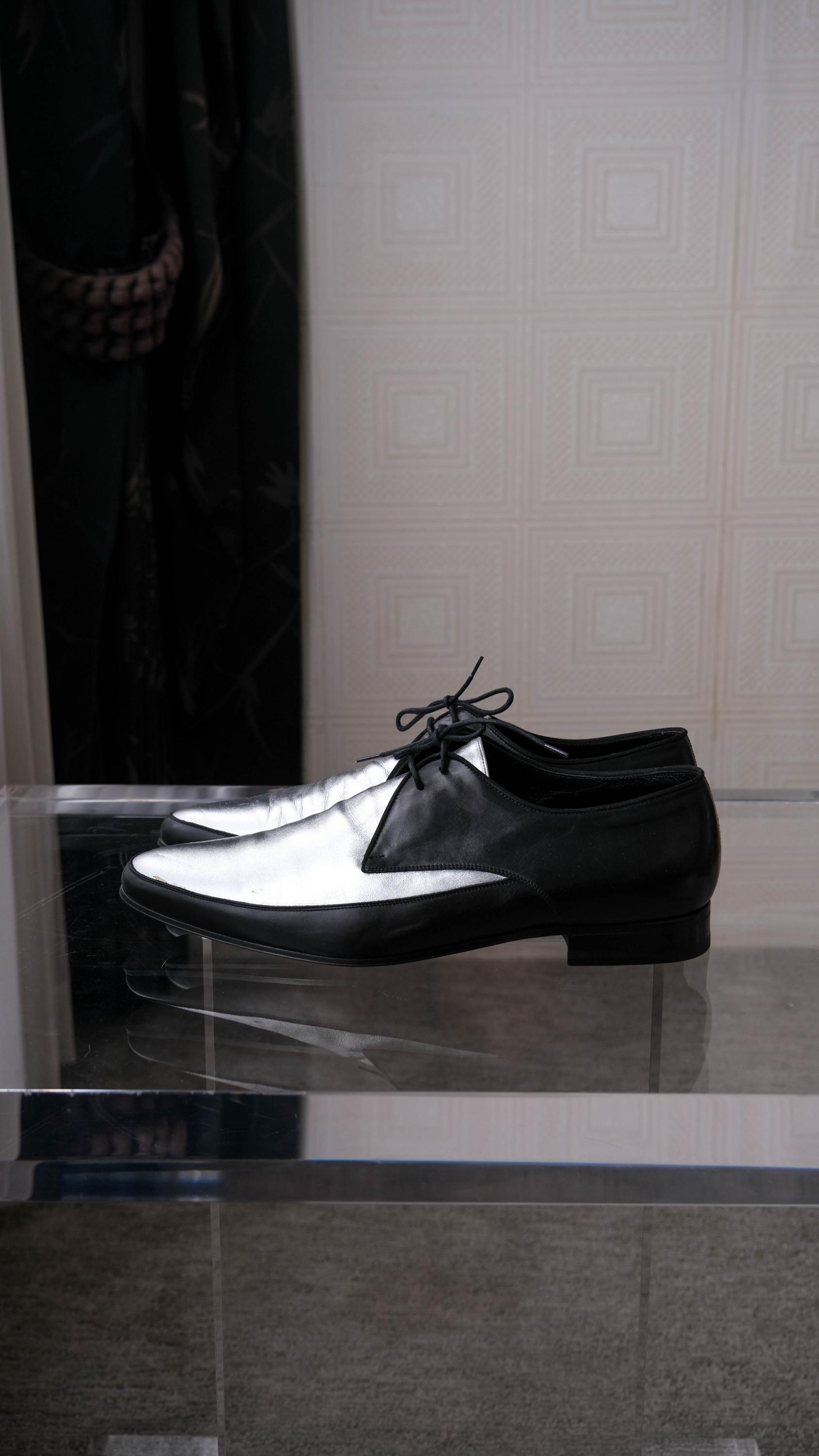 Sabatter casual shoes premium leather black/Gray Amazon.com | Mens Dress Sneakers Gatsby Shoes Oxford Derby  main image 3