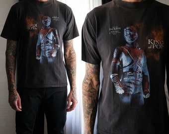 Vintage Michael Jackson Dangerous Album Cover Graphic T-shirt 