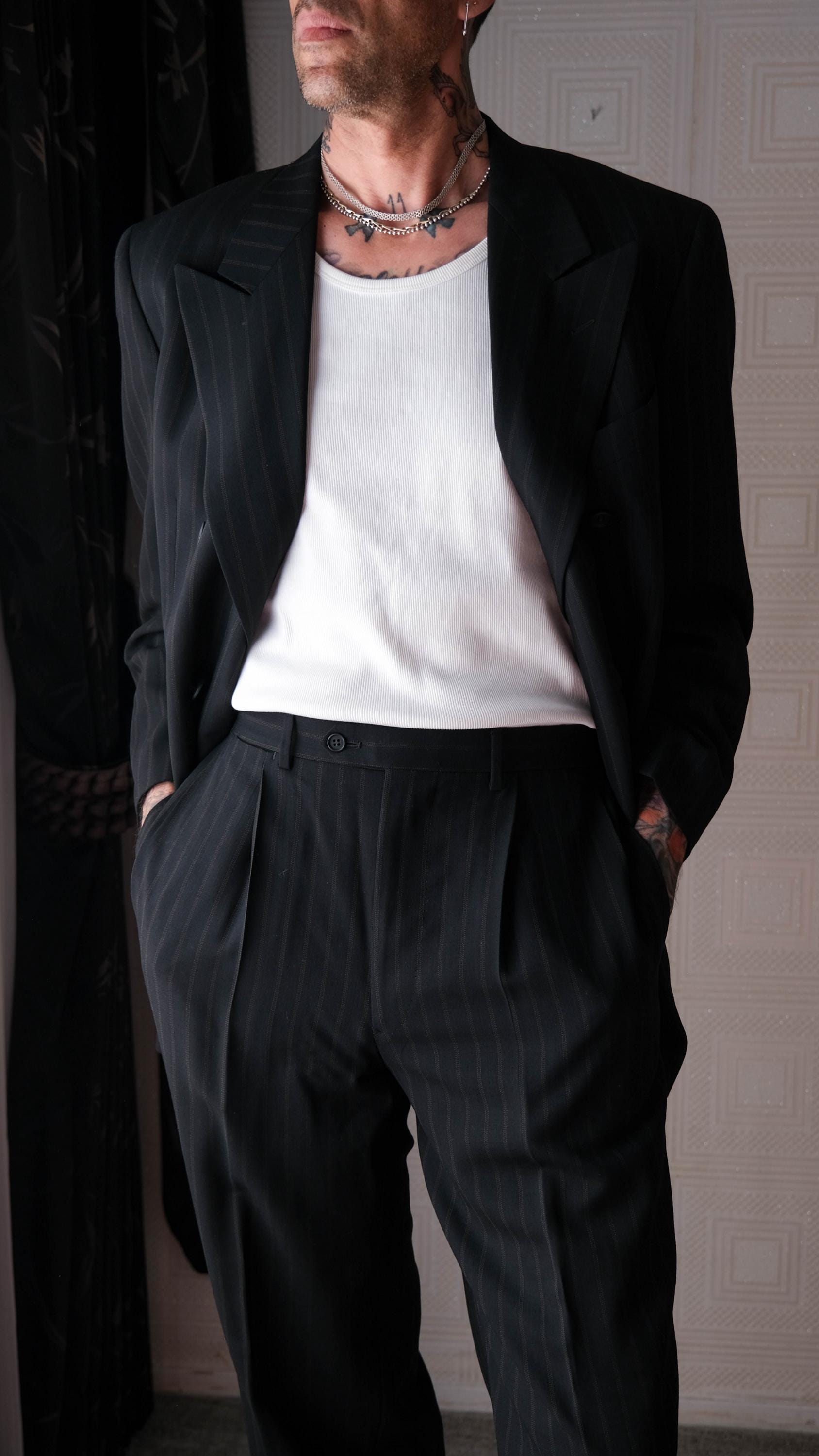 Vintage 90s GIORGIO ARMANI Le Collezioni Black & Copper Shadow