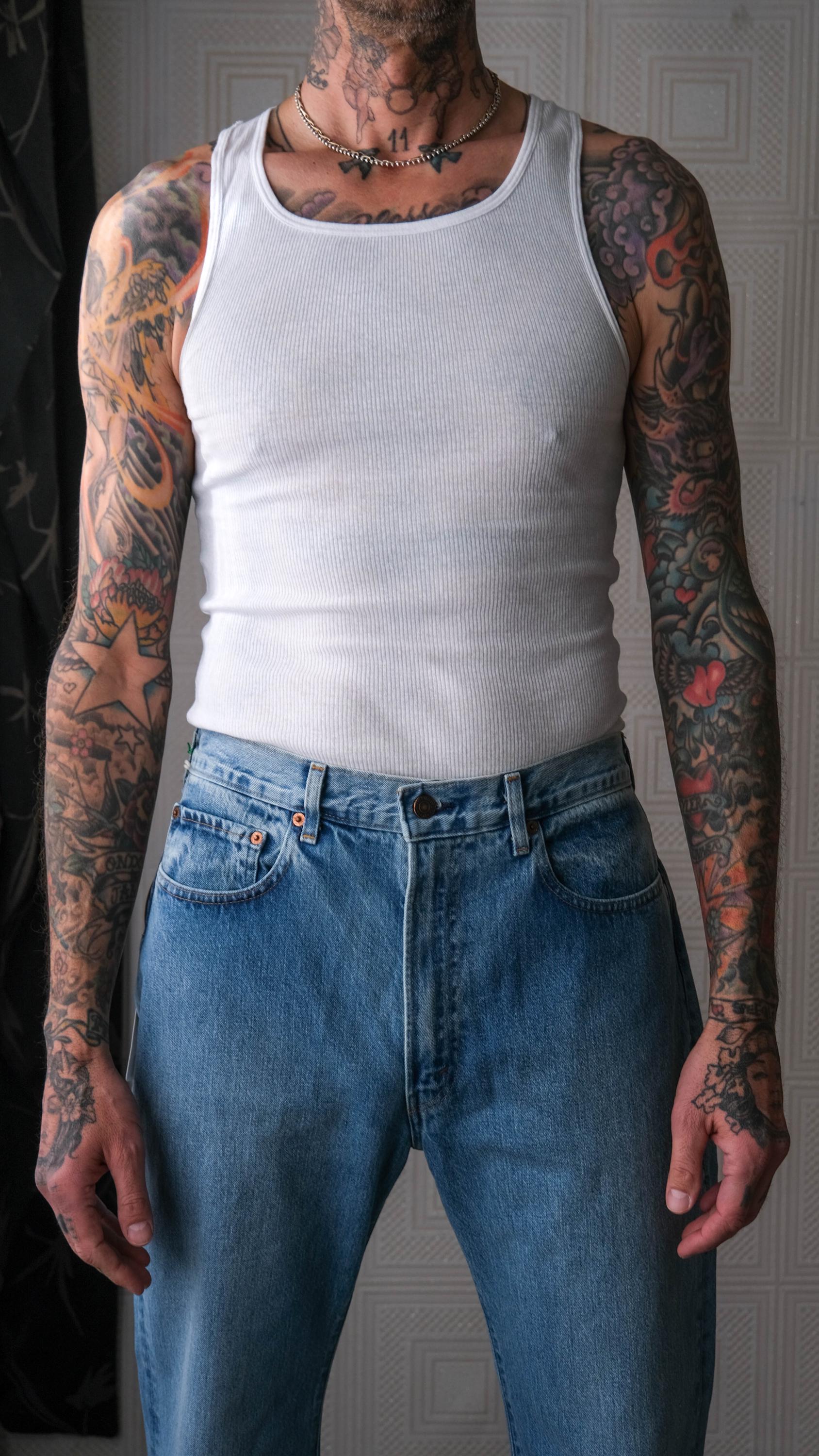 Vintage LEVIS LVC 1970s 517 Project Survival Medium Light Wash 