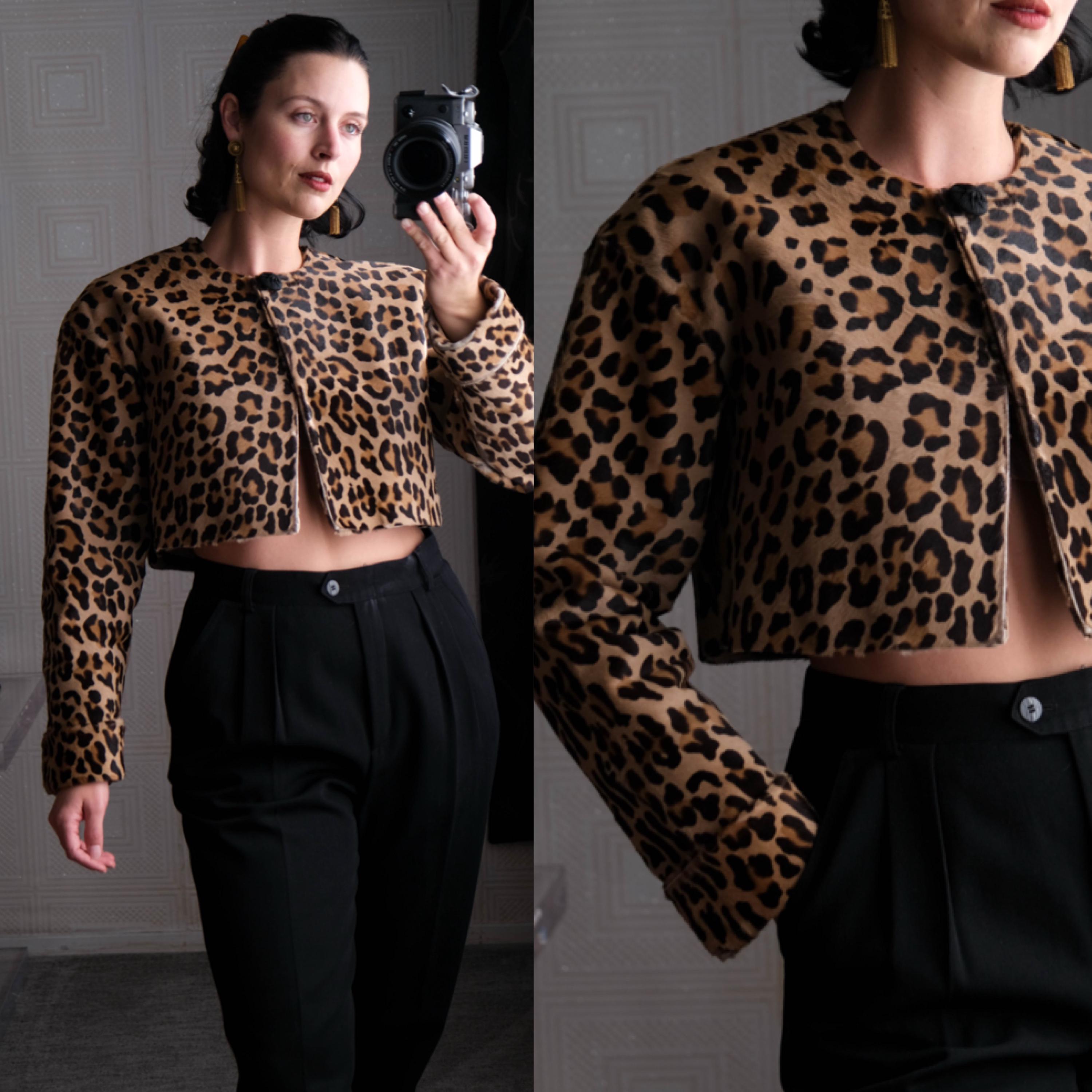 Leopard bolero jacket deals