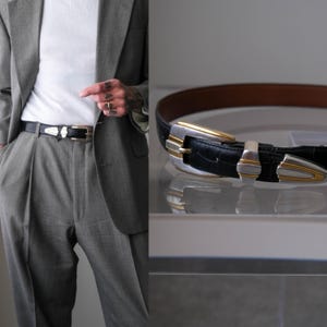 USA製 BRIGHTON ウエスタンベルト ブラック Brighton Onyx Belt - Etsy