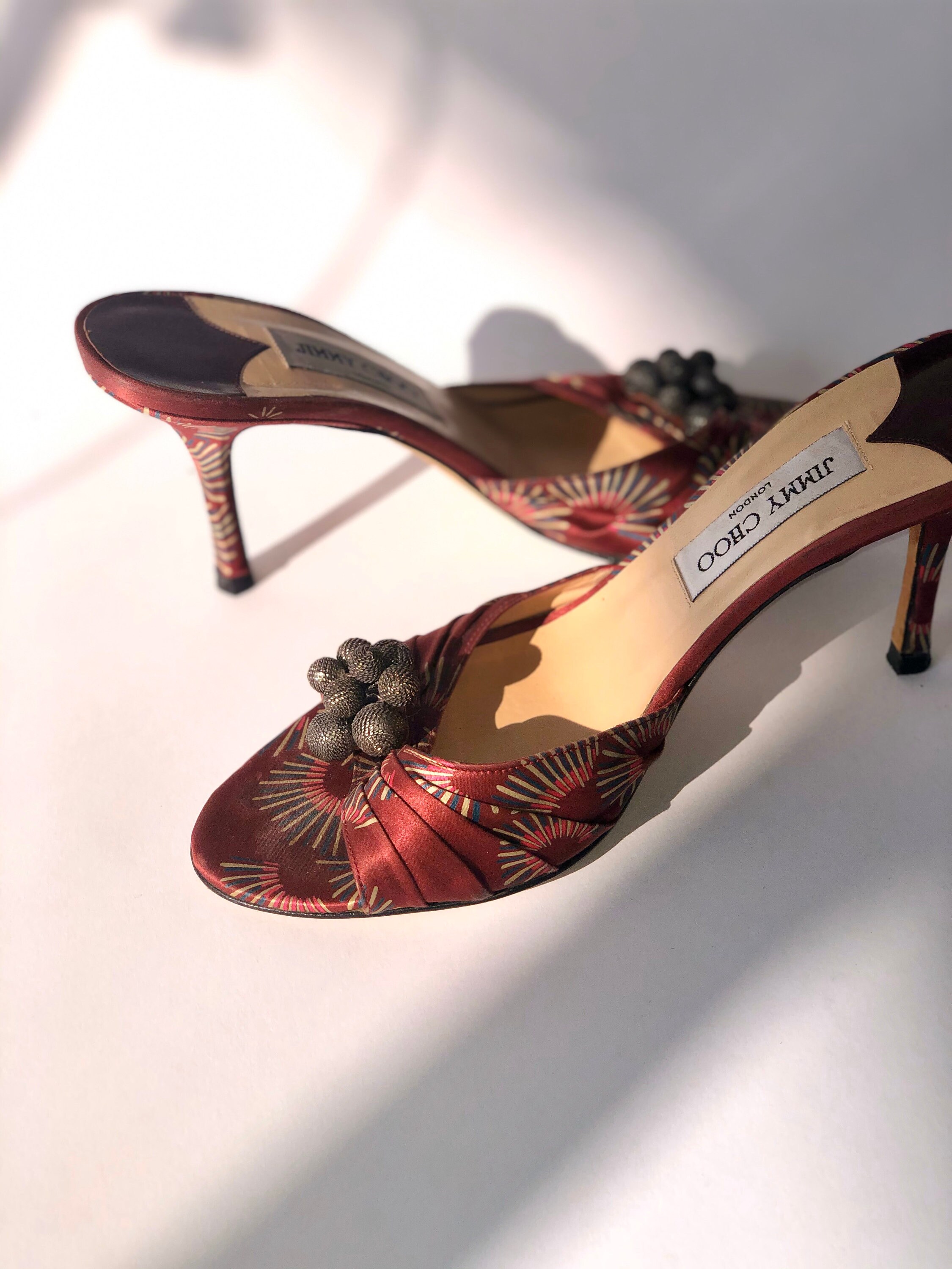 jimmy choo satin sandals
