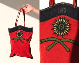 バッグ 80s Roberta di Camerino Bag ITALY made Vintage Roberta di Camerino Leather Velvet Mini Doctor Bag
