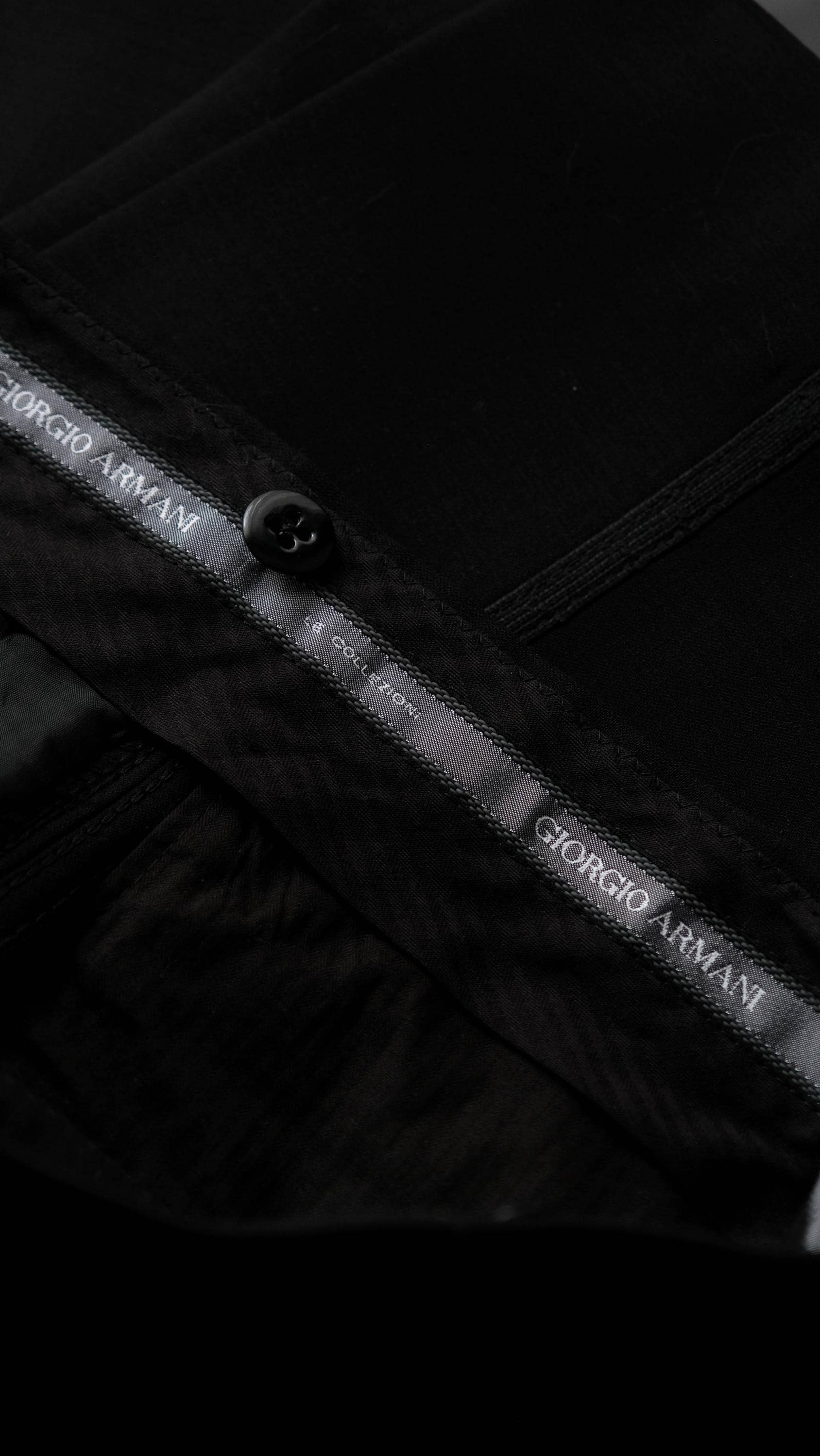 Vintage 80s GIORGIO ARMANI Le Collezioni Black Tuxedo Double