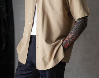 Vintage 90s POLO Ralph Lauren Light Tan Caldwell Silk Blend Loop