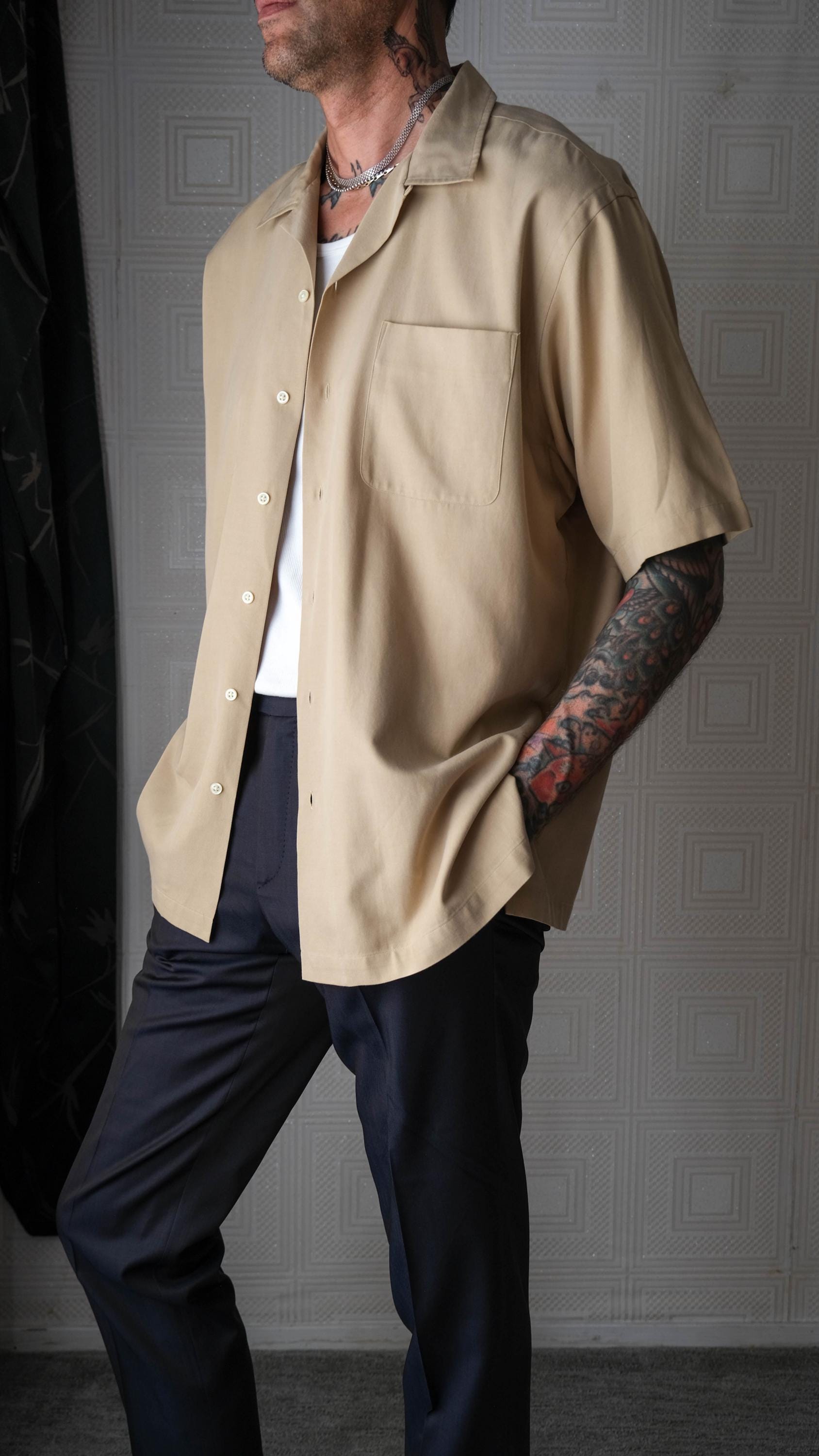 Vintage 90s POLO Ralph Lauren Light Tan Caldwell Silk Blend Loop