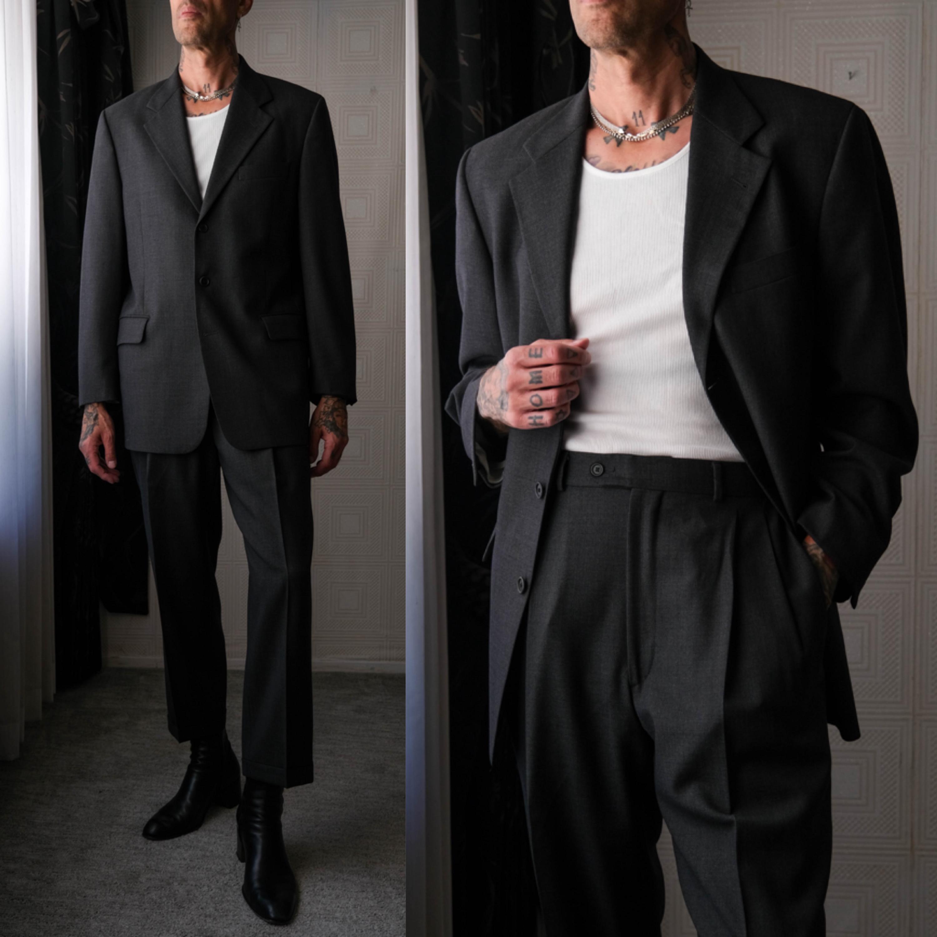 スーツ Archive EMPORIO ARMANI set up suits Buy EMPORIO ARMANI Single-Breasted Suit Set | Grey Color Men