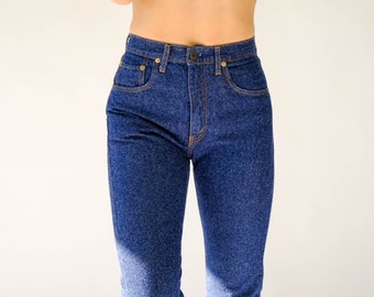 Vintage 90s LEVIS 534 Indigo Wash High Waisted Slim Fit Jeans Unworn w/ Tags | Made in USA | Size 28x33 | UNWORN | 1990s Levis Boho Denim
