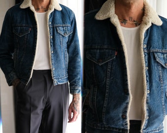 Vintage 70's Levi's Saddleman Tag Orange Tab Sherpa Jacket XS - Etsy