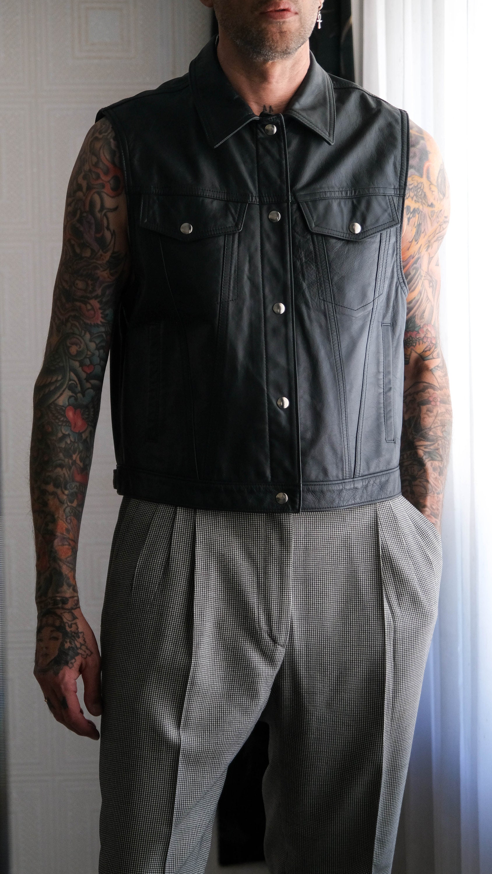 North Man 、AMOMENTO Synthetic Leather AMOMENTO】SYNTHETIC LEATHER BLOUSON - BLACK