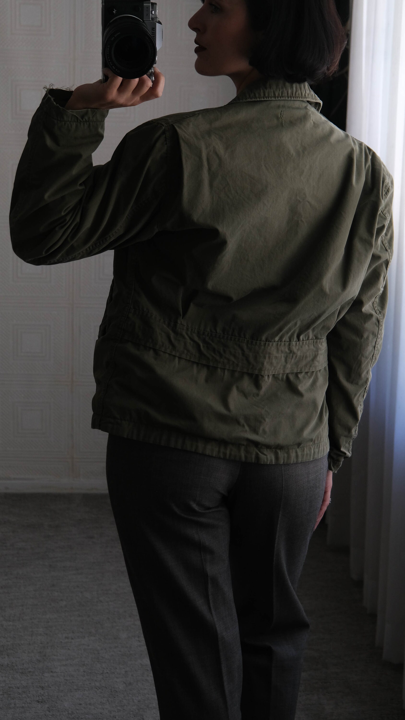 Vintage 40s WW2 M-41 US Military Cotton Field Jacket W/ Pacific