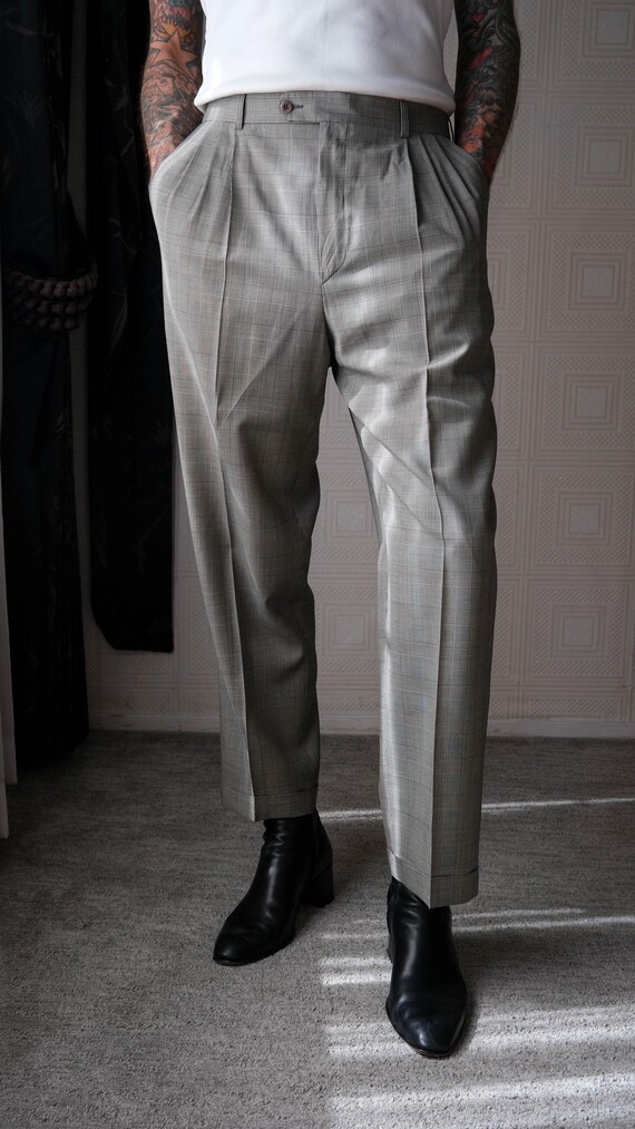 新発売の Vintage 90s ZANELLA for Neiman Marcus Black & White パンツ