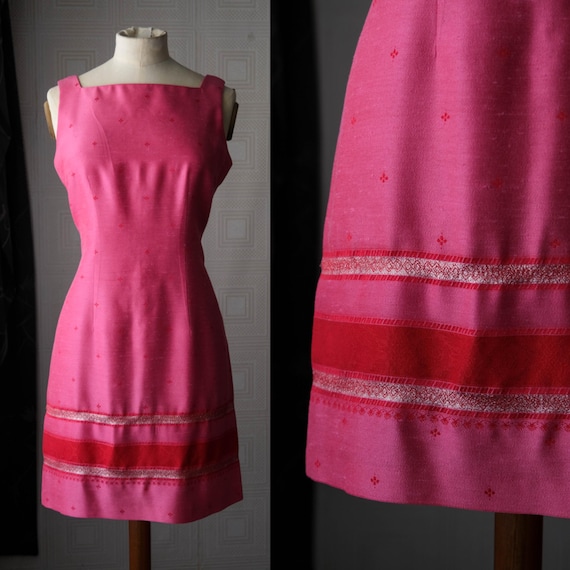 strapless open back dress Jessica Howard Pink Linen Sheath Dress 12P – ReThreads.shop