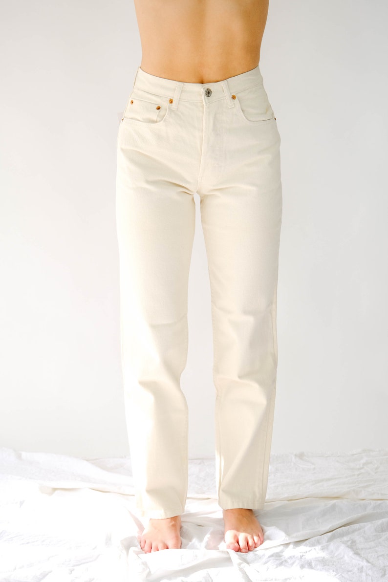 off white levis 501