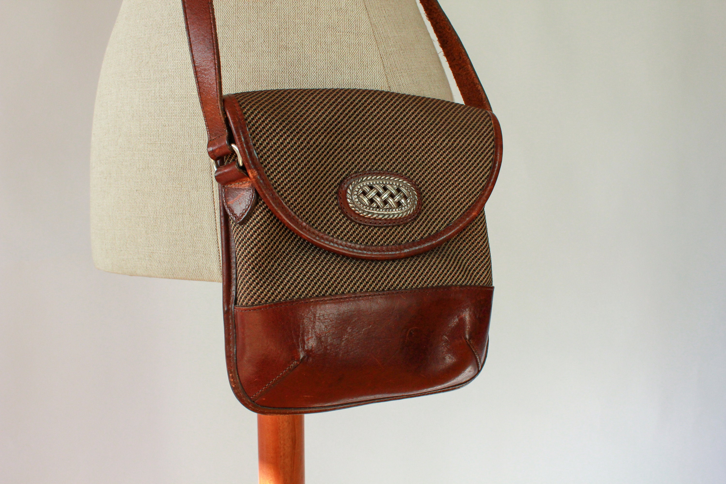 Dark Brown Leather Designer Handbags Crossbody