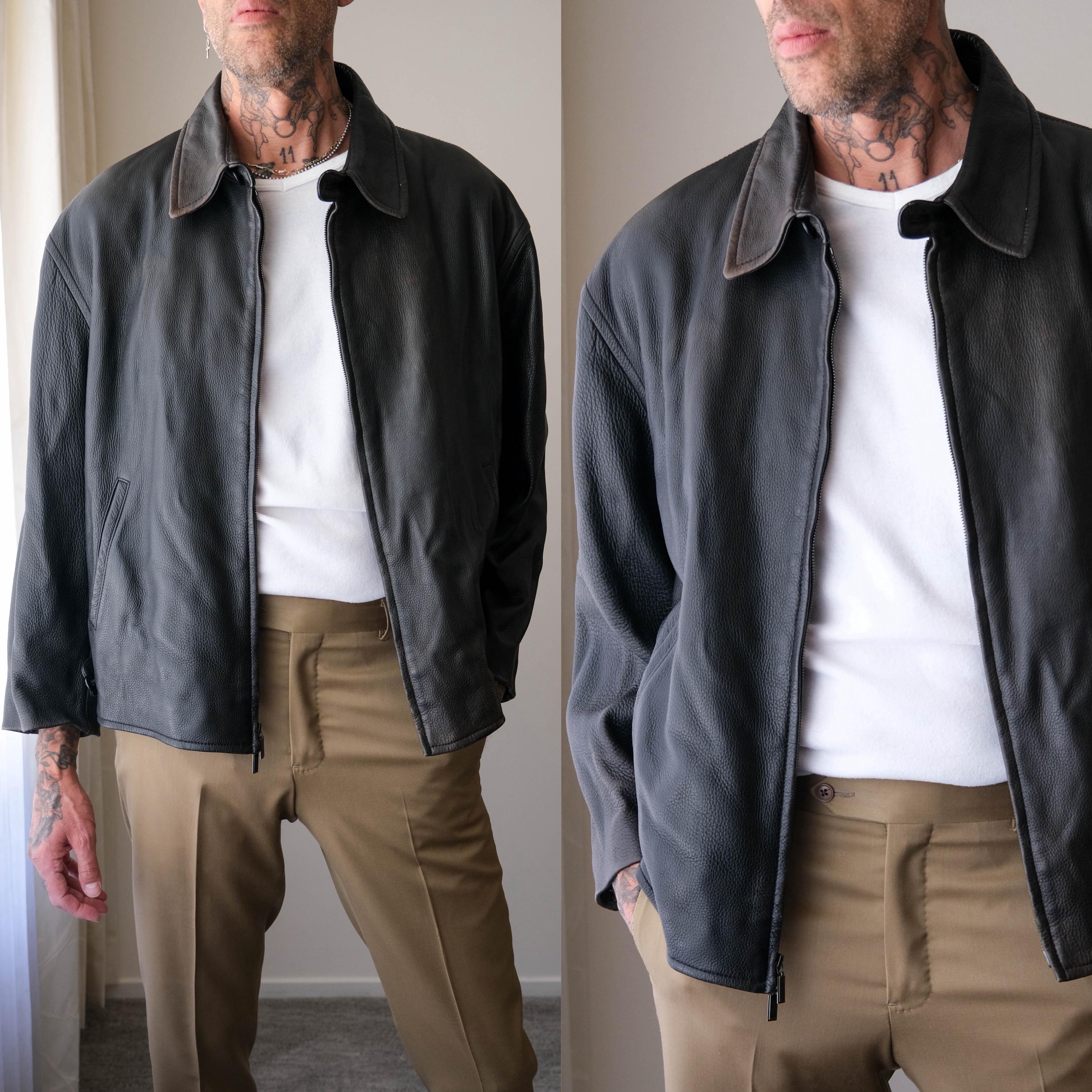 Dkny Leather Jacket - Etsy Israel