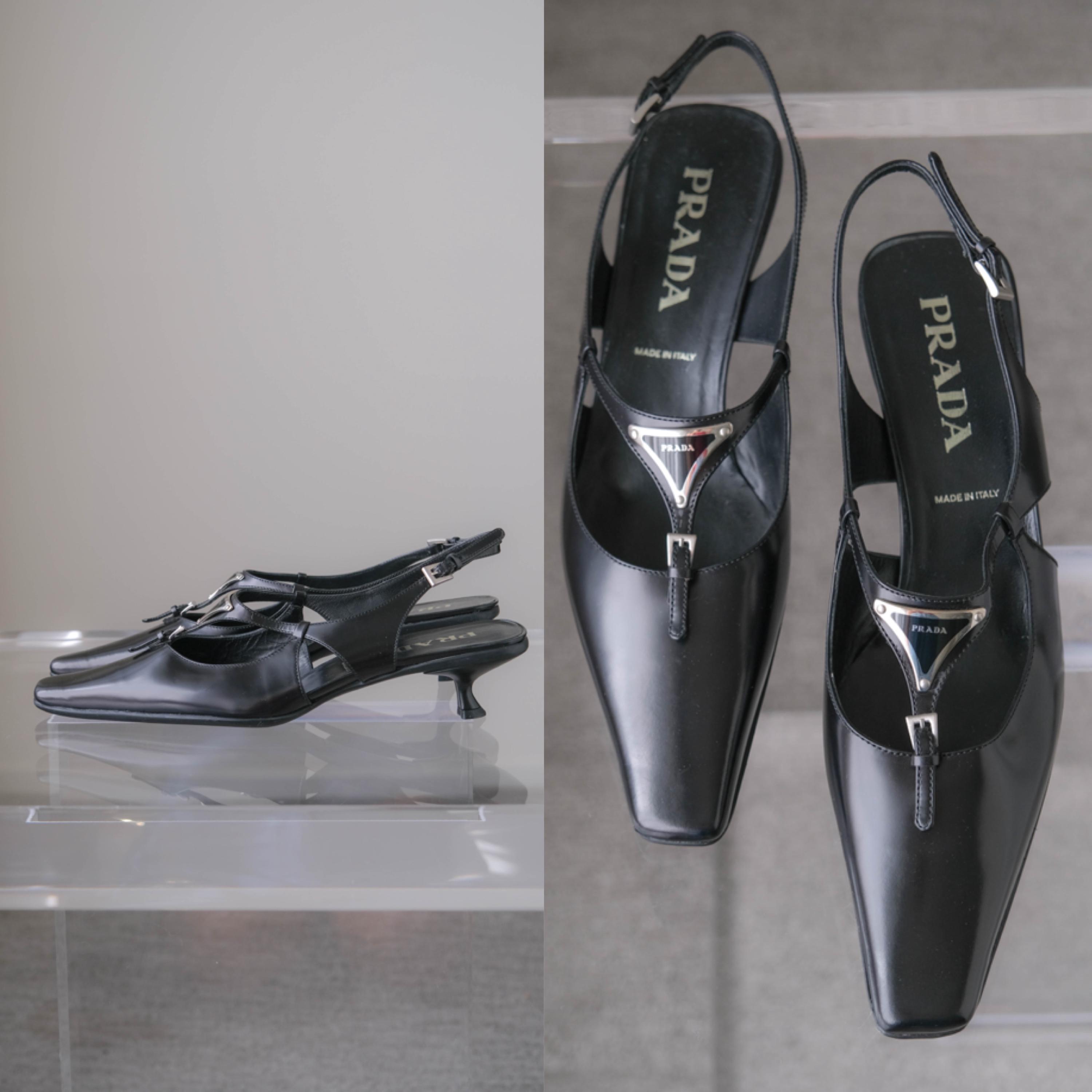 PRADA Tストラップ パンプス 35.5 Prada T Strap Shoes - Etsy