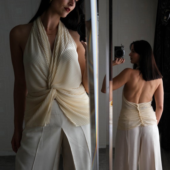 donna karan wrap top