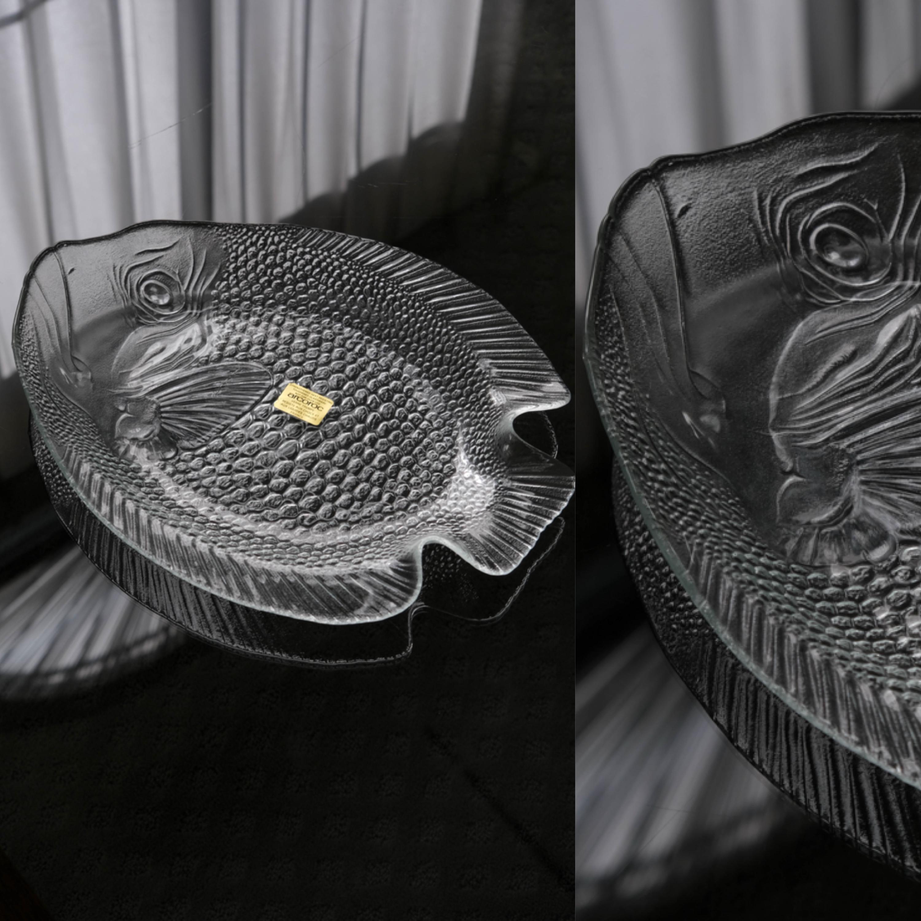 Mid Century Glass Fish - Etsy