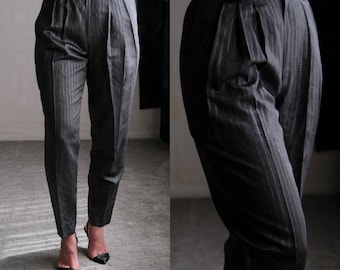 1990s Giorgio Armani Gray Trousers - Vintage Size 40 - Etsy