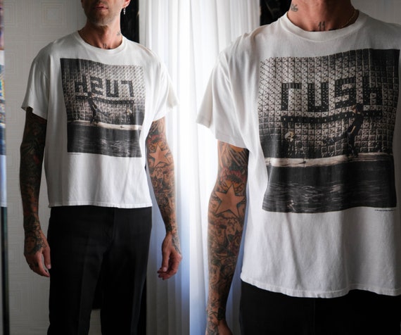 RUSH 90s VINTAGE Tシャツ ROLL THE BONES Vintage 1991 Rush Roll the Bones Concert T-shirt - Pushead