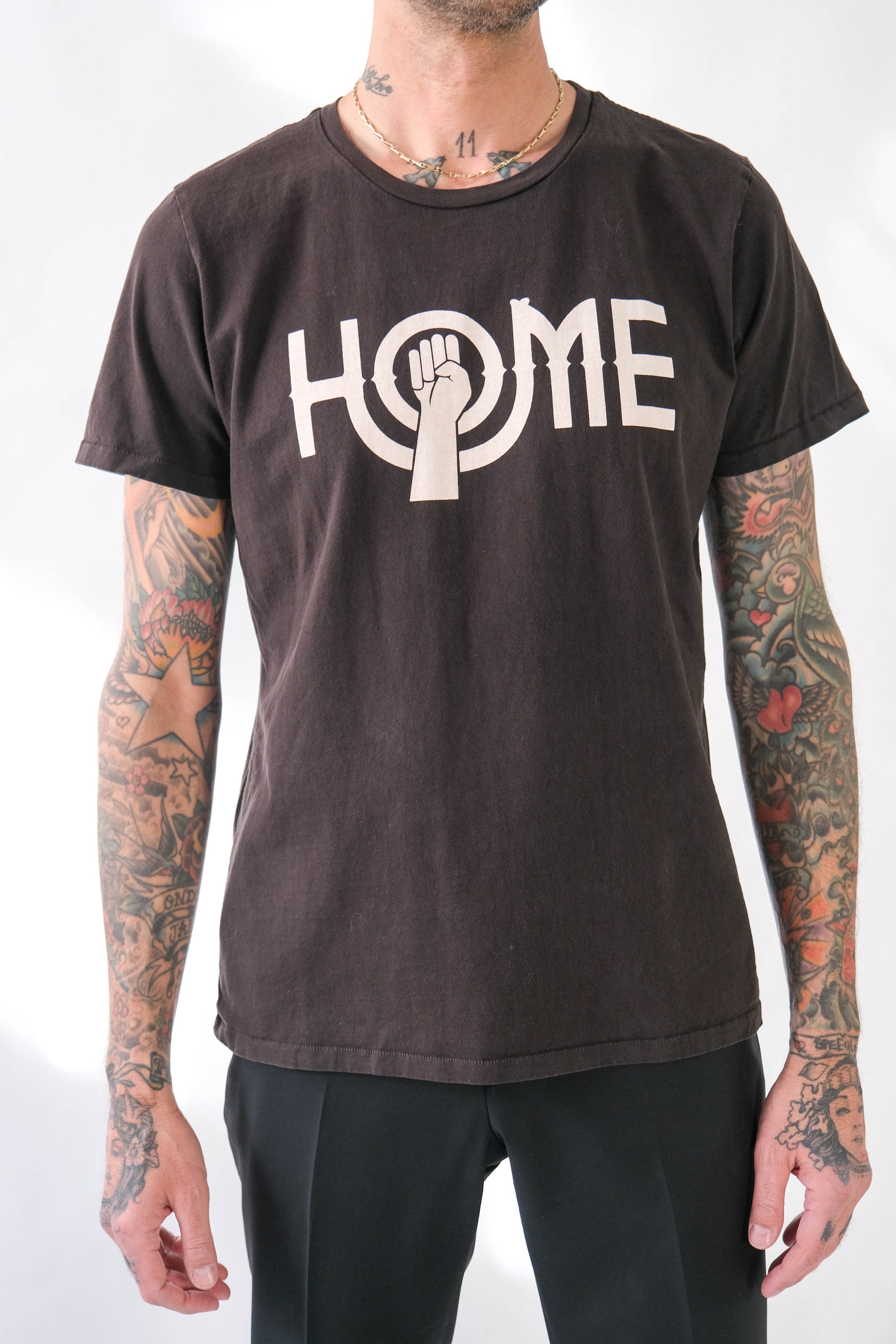 HOME 1969 John Lennon Solidarity Vintage Washed Single HOME 1969 John Lennon Solidarity Vintage Washed Single