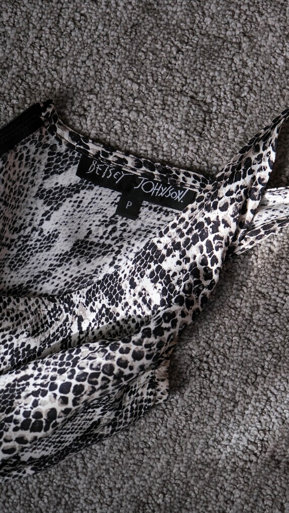 betsey johnson dress black and white Betsey Johnson Collection Black & White Dress GUC Missing Belt