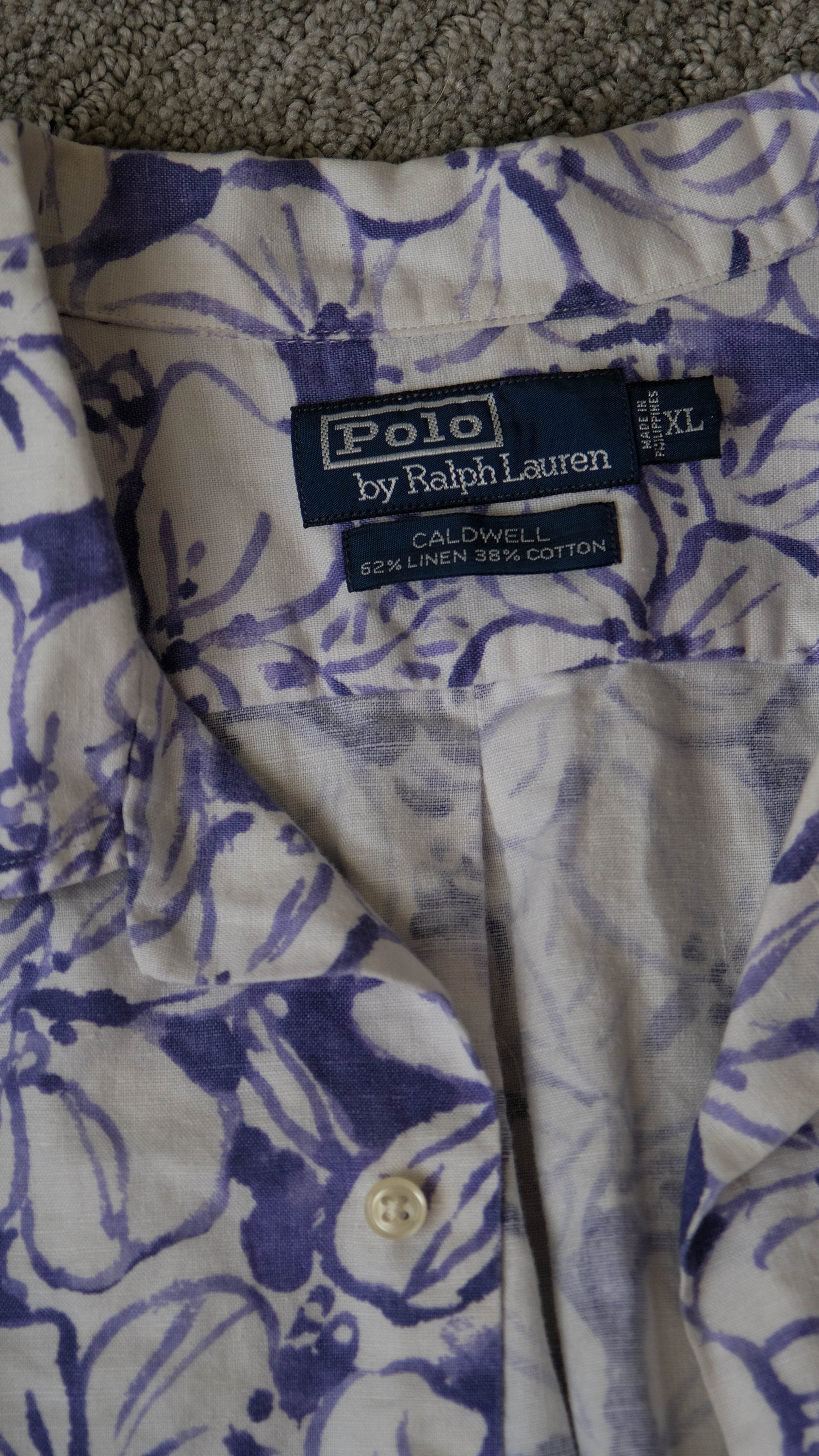 Vintage 90s POLO Ralph Lauren Caldwell Washed Indigo Blue Vintage 90s POLO Ralph Lauren Caldwell Washed Indigo Blue