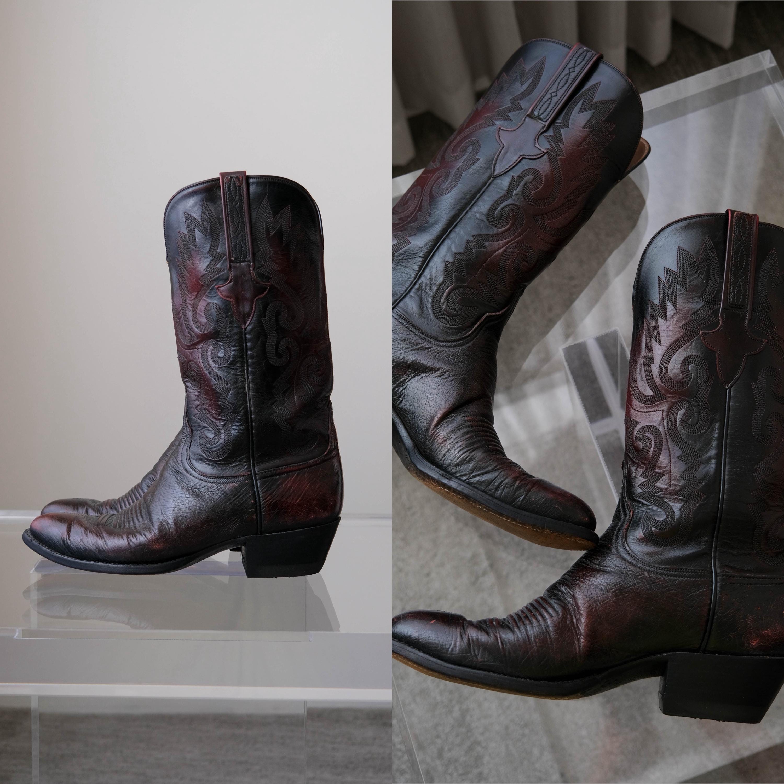 Black prairie boots - Etsy 日本