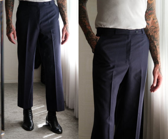 French Flare Pant, Navy