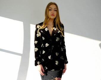 Vintage 70s Lauren Meren Black Velvet 