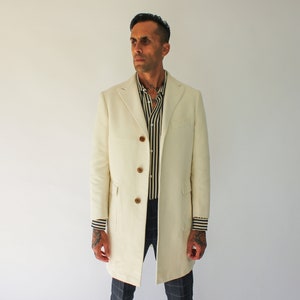 Vintage ETRO Milano Mens Ivory Mid 
