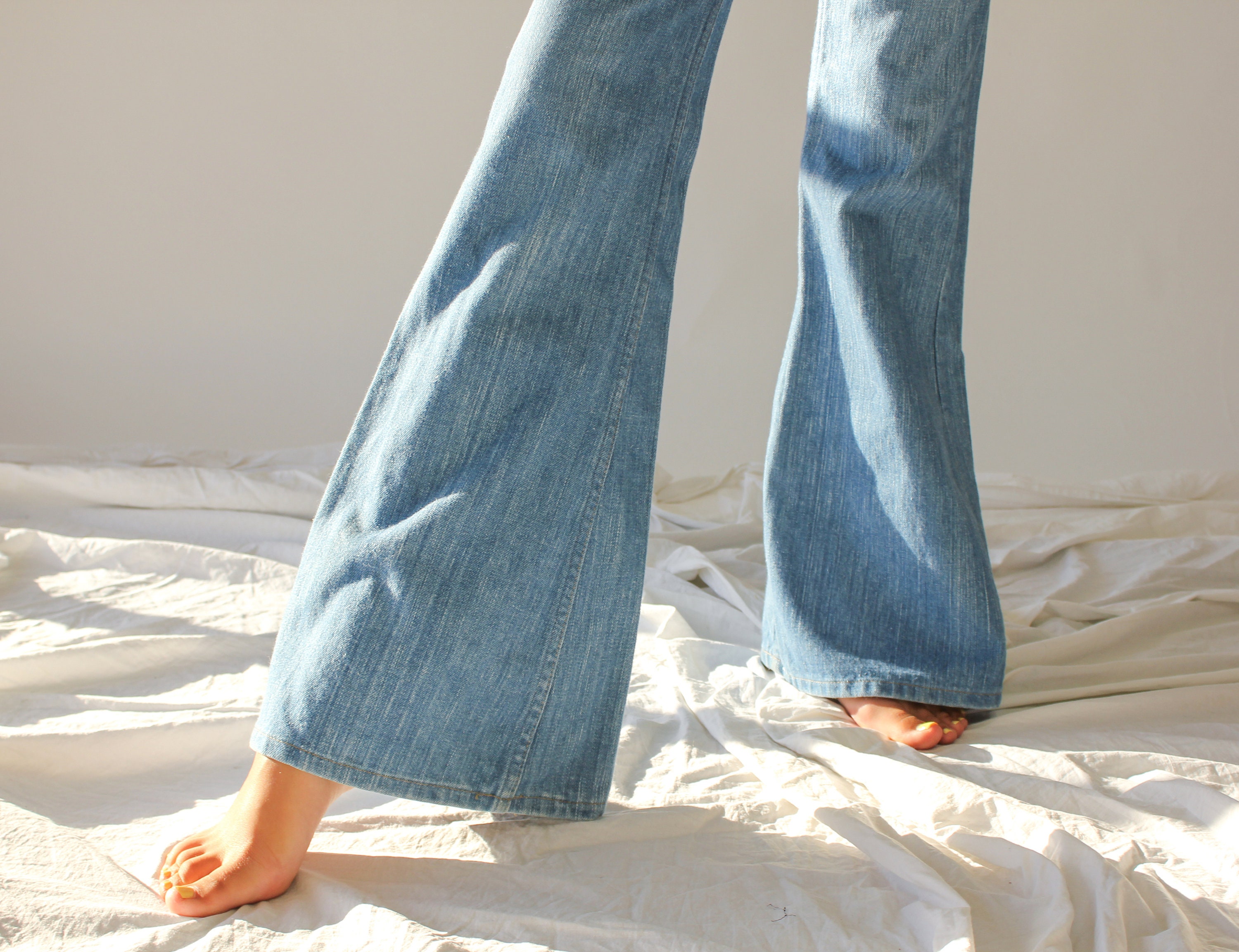 Vintage 70s Levis 684 Orange Tab High Waisted Bellbottom Jeans - Etsy