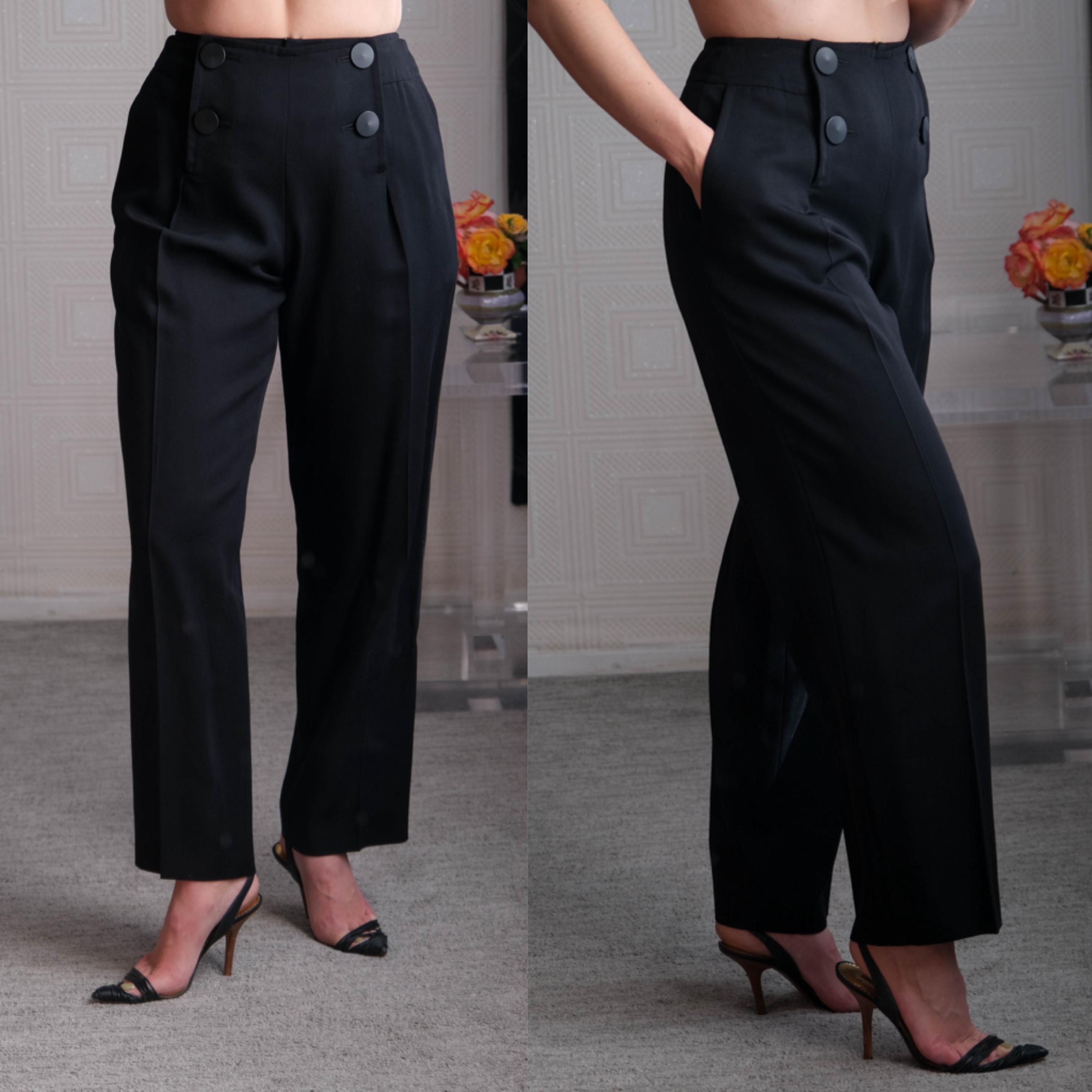 Vintage 90s Yves Saint Laurent Rive Gauche Black Tuxedo Blazer