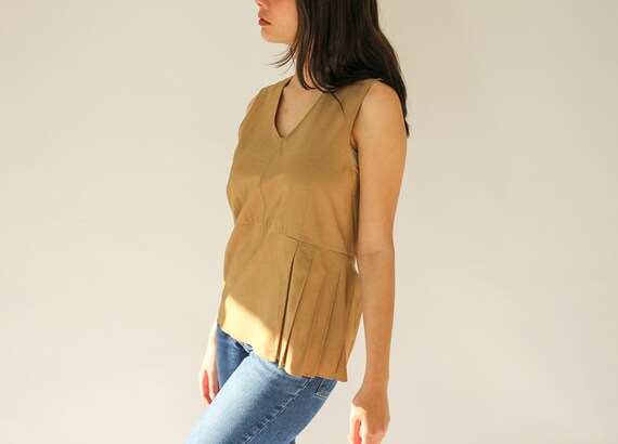 Vintage Marni Champagne Sleeveless blouse | desig… - image 1