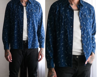 1990s Vintage Ralph Lauren Polo Country Rayon Gabardine Shirt 90s