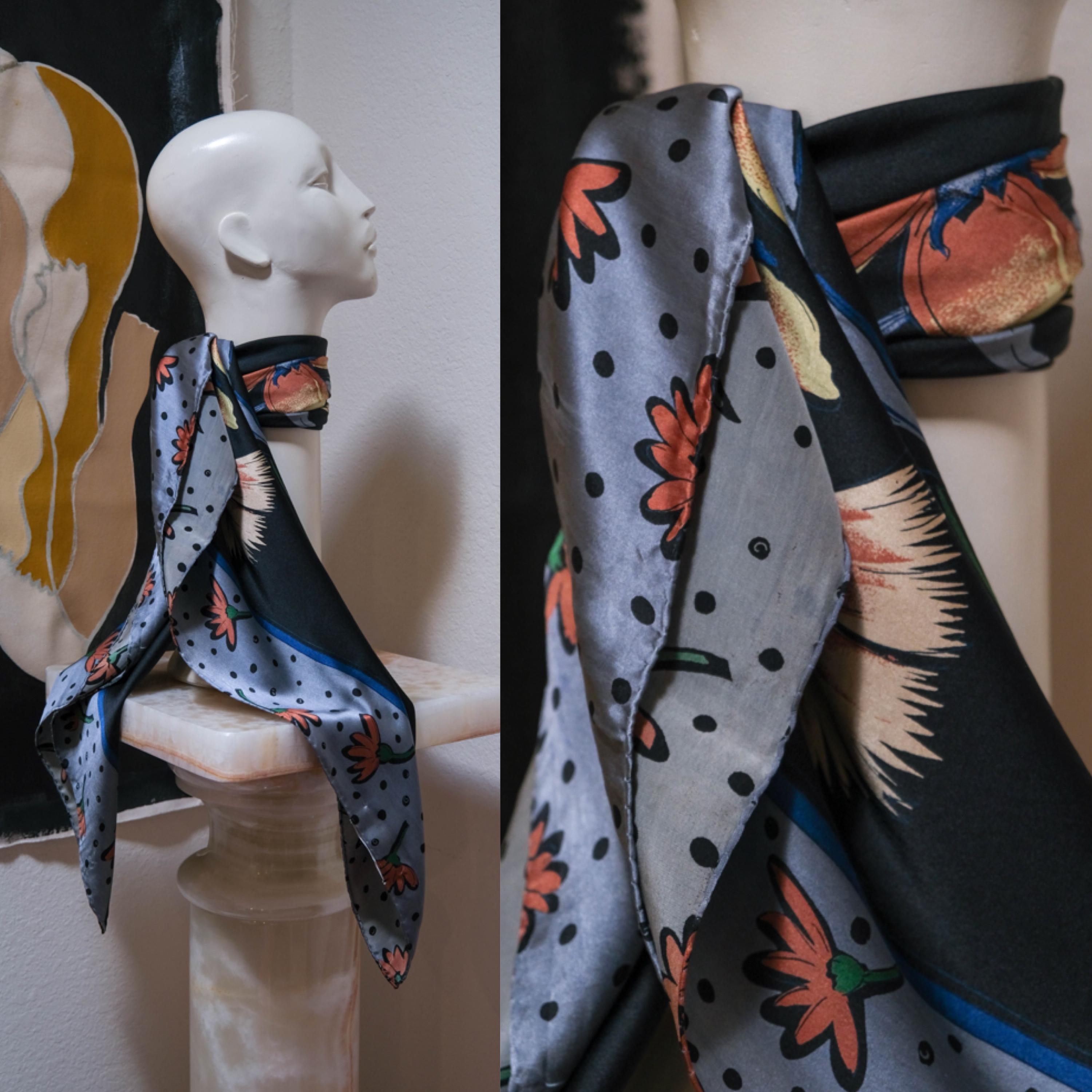 1980s Christian Dior Scarf Large - Etsy