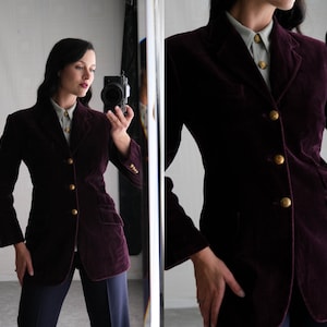 Vintage DKNY Iridescent 2-Piece Suit - Magenta Iridescent