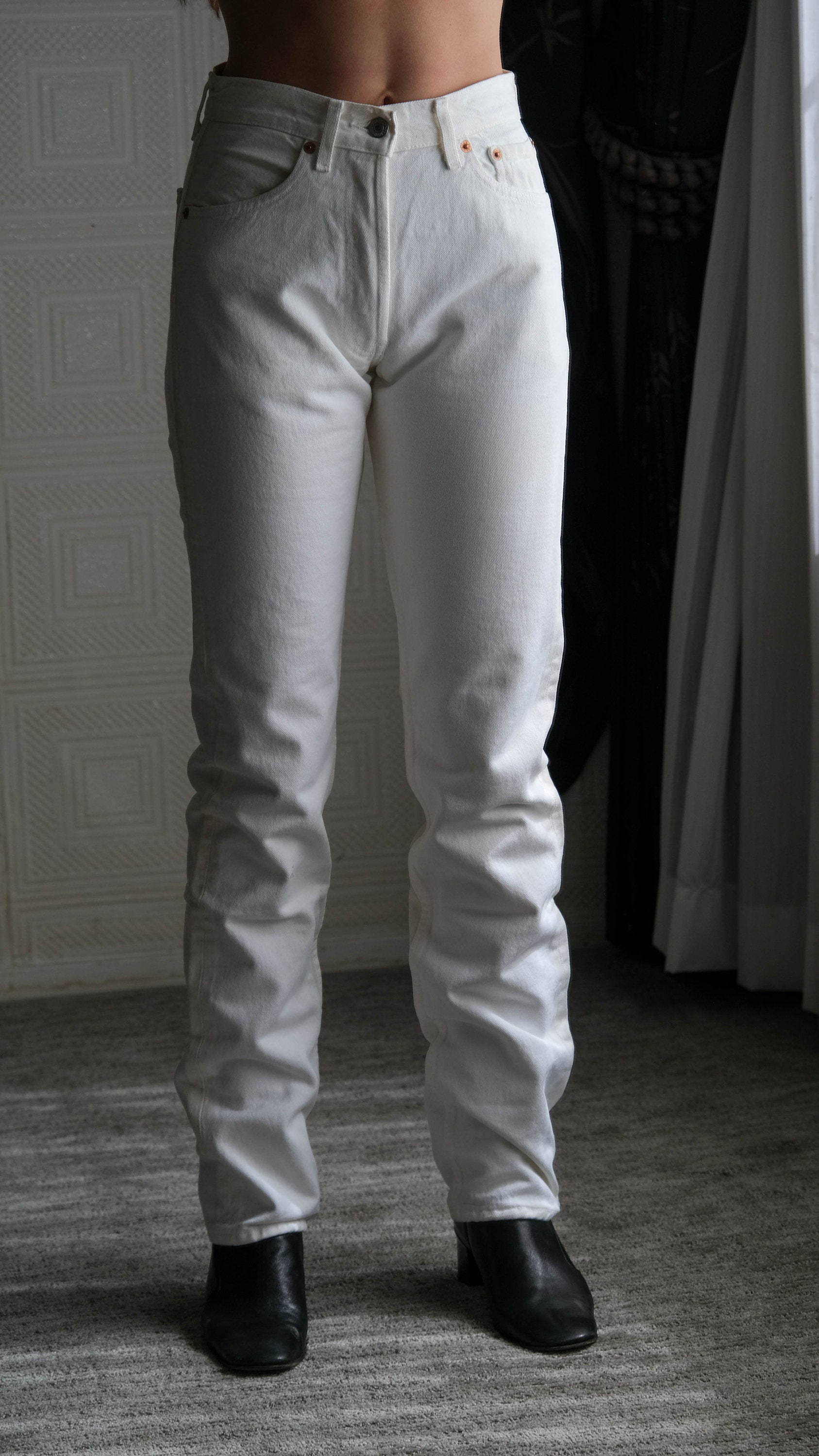 Vintage 90s LEVIS White Wash 501 