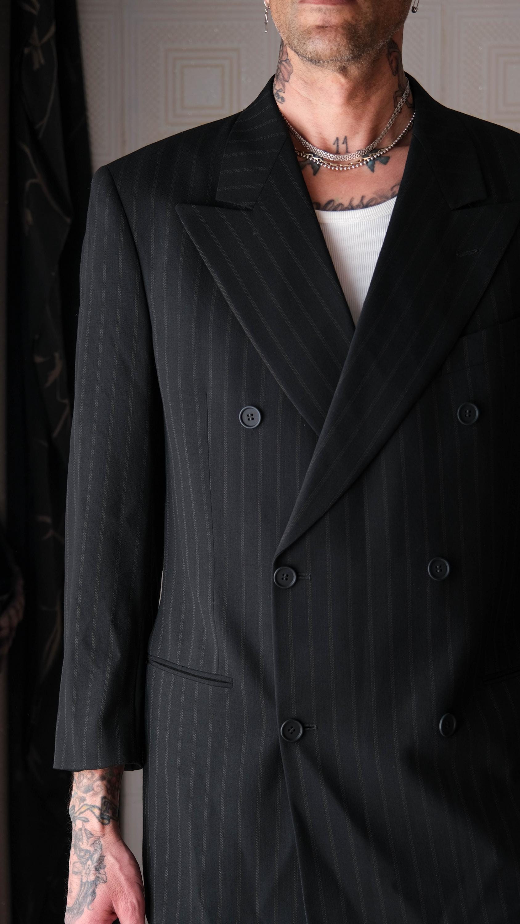 Vintage 90s GIORGIO ARMANI Le Collezioni Black & Copper Shadow