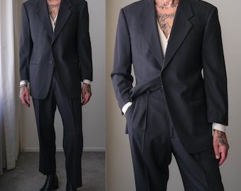 Vintage 90s GIORGIO ARMANI A Milano Borgonuovo 21 Charcoal