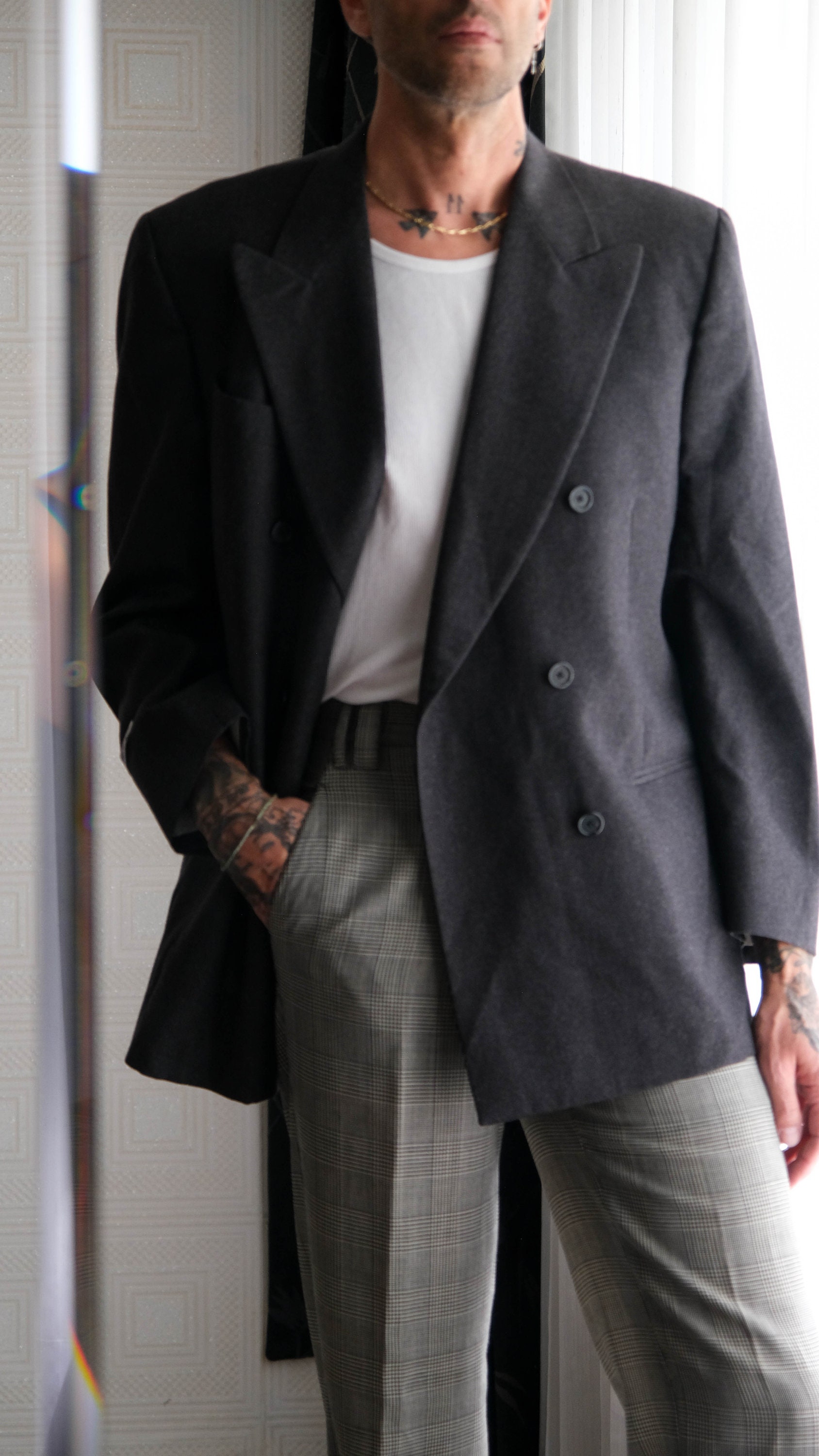 Vintage 90s GIANFRANCO FERRE Blazer, Mens Italian Jacket