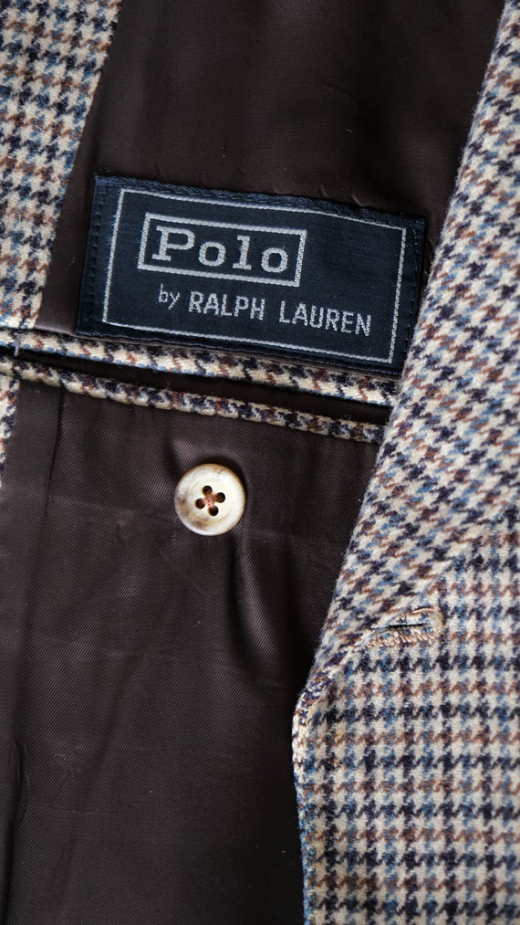 Vintage 70s Ralph Lauren Polo Brown Tweed Houndstooth Suit - Etsy